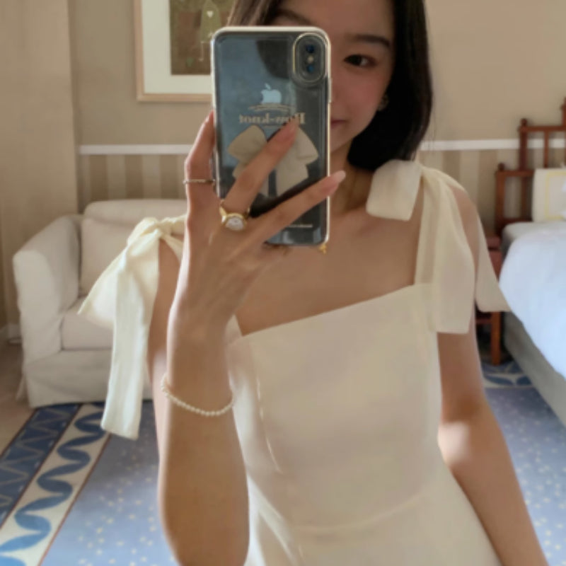 White Strapless Dress