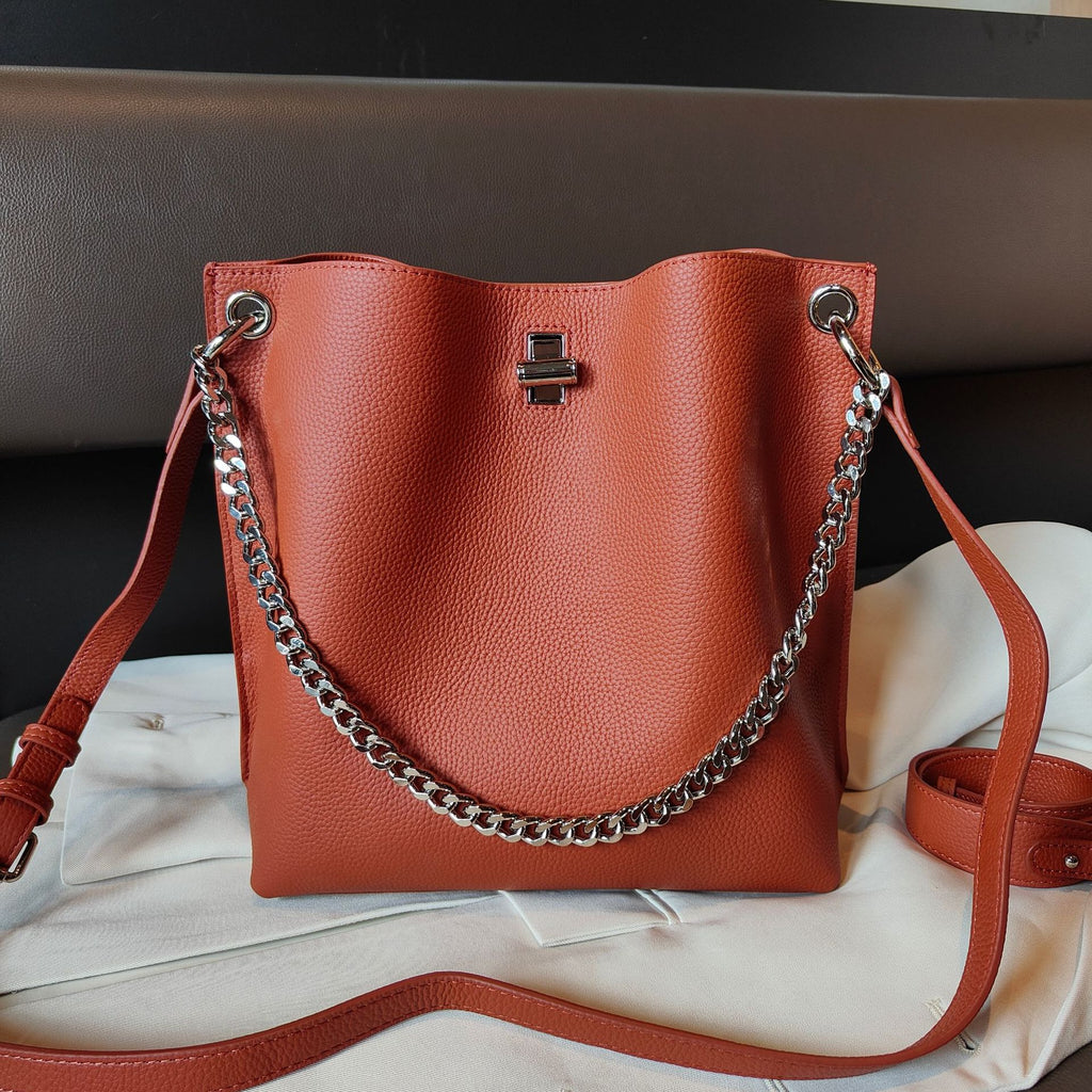 Leather Shoulder Bag 8924