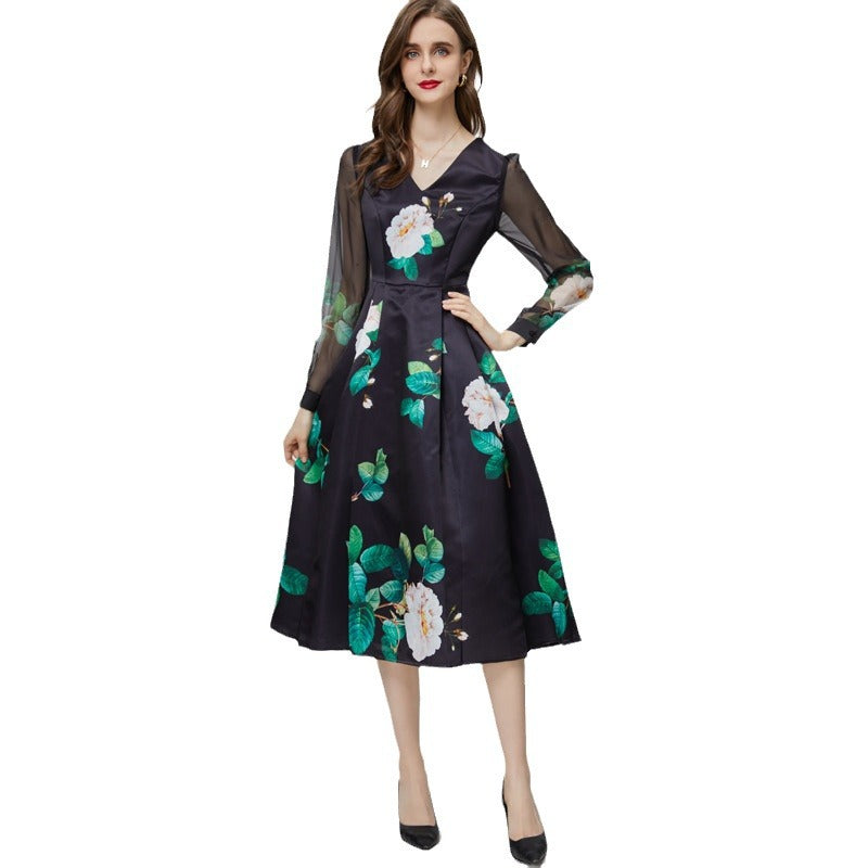 Black Printed Dress II