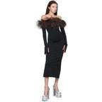 Black Off Shoulder Dress