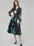 Black Printed Dress II