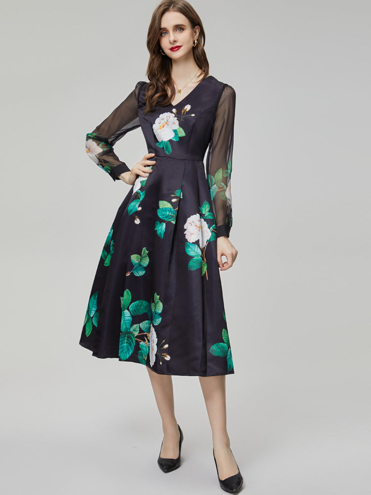 Black Printed Dress II