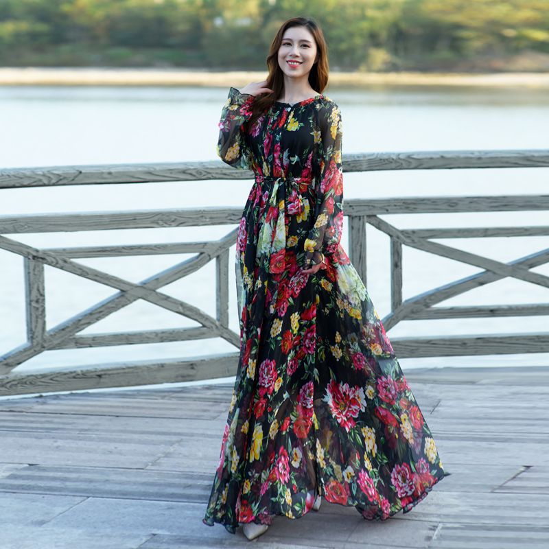 Black Chiffon Dress