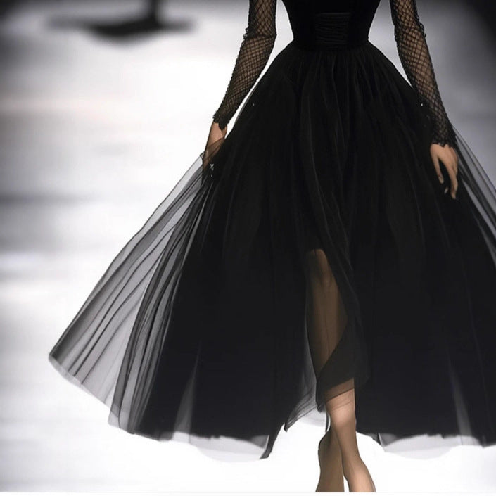 Black Gauze Dress