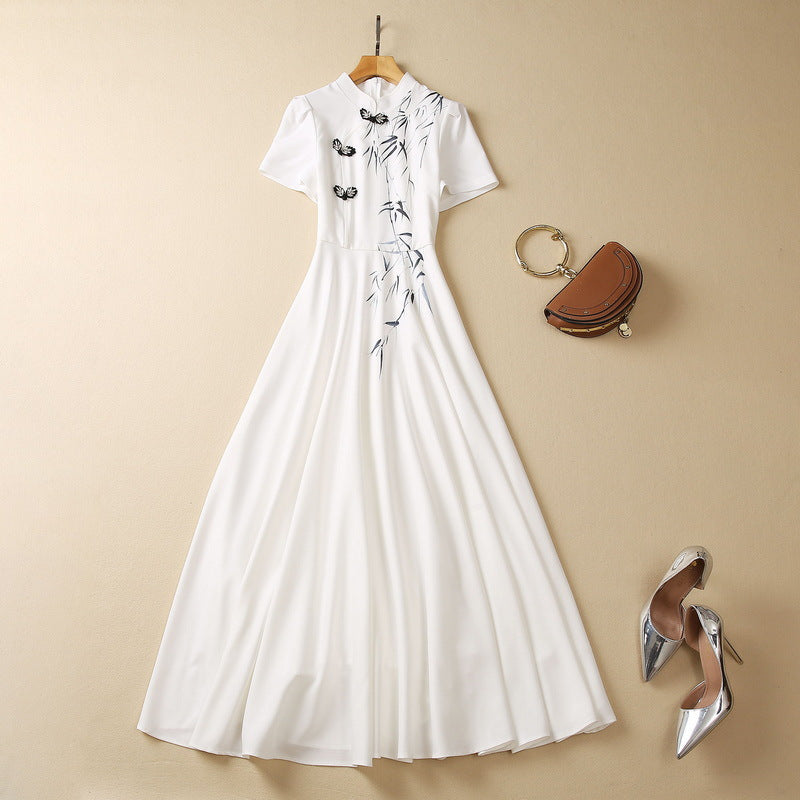 White Bamboo Dress