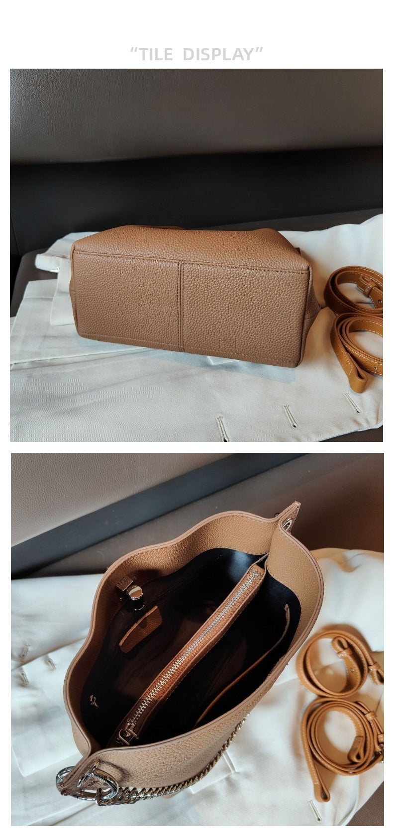 Leather Shoulder Bag 8924