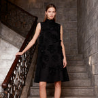 Short Stand-up Collar Dress