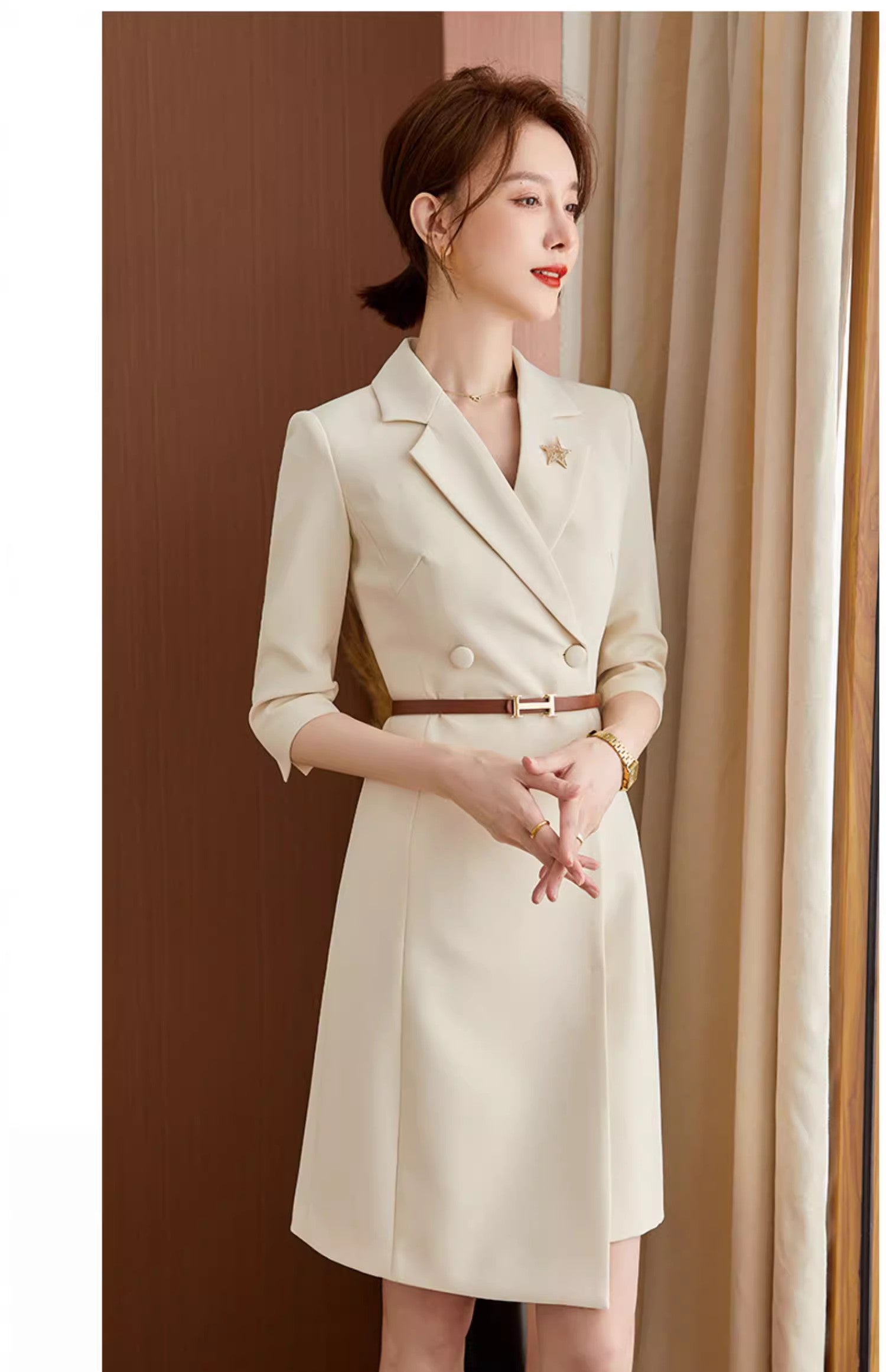 White Business Dress