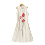 Stand Collar Three-dimensional Dress
