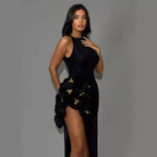 Black Three-Dimensional Dress