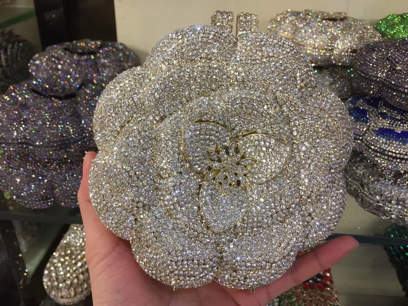 Rose Metal Dinner Bag