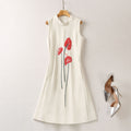 Stand Collar Three-dimensional Dress