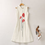 Stand Collar Three-dimensional Dress