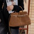 Suede Crossbody Bag