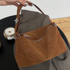 Suede Baguette Bag