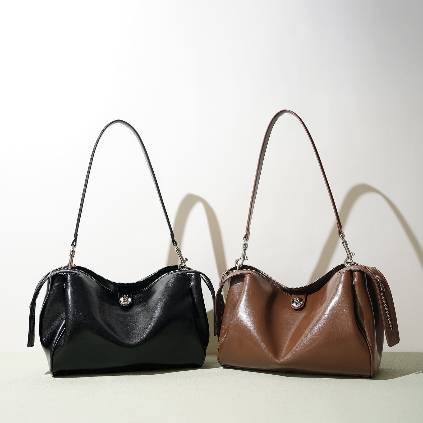 Leather Shoulder Bag V