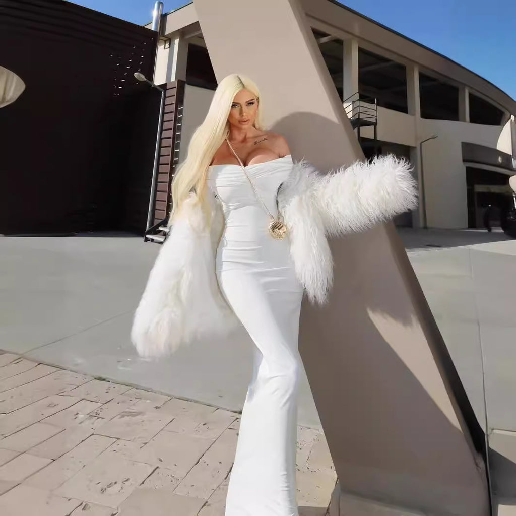 White Tube Top Dress IV