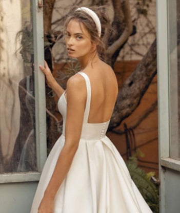 White Satin Dress V