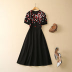 Black Embroidered Dress II