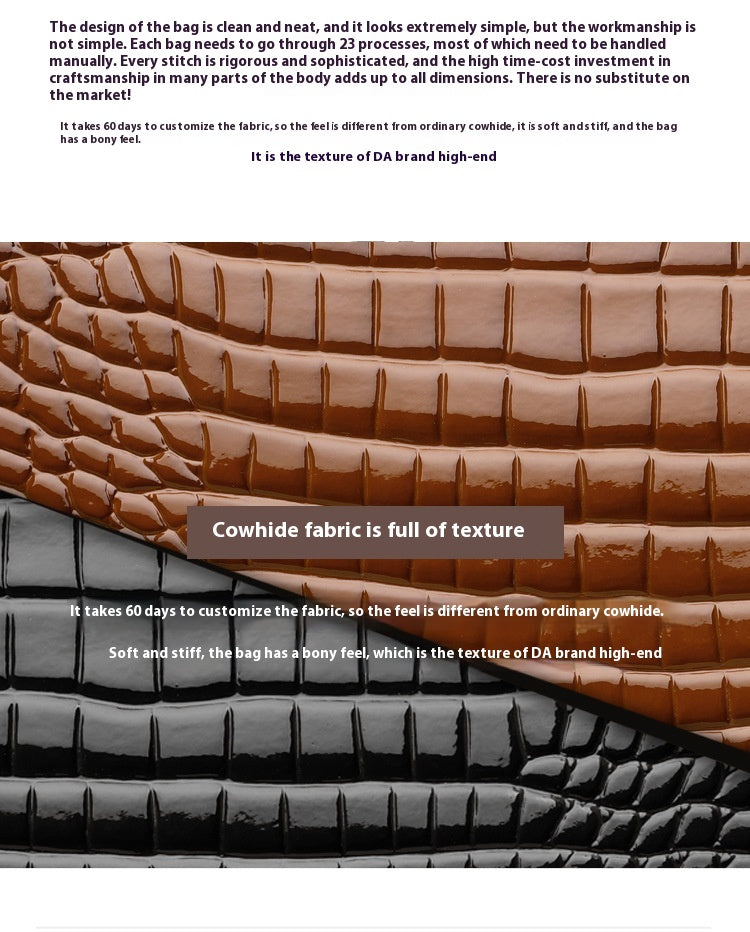 Cowhide Bag IX