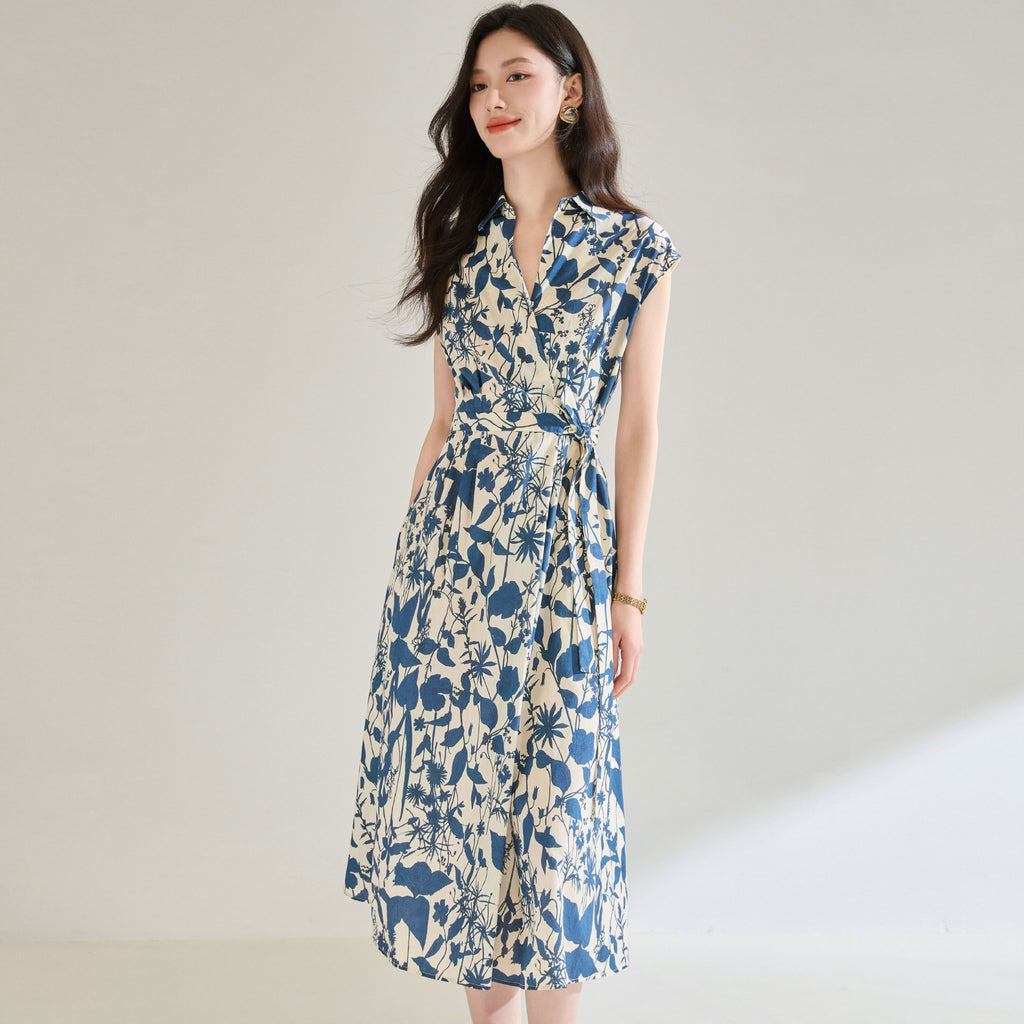 White Printed Dress