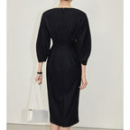 Black V-Neck Dress II