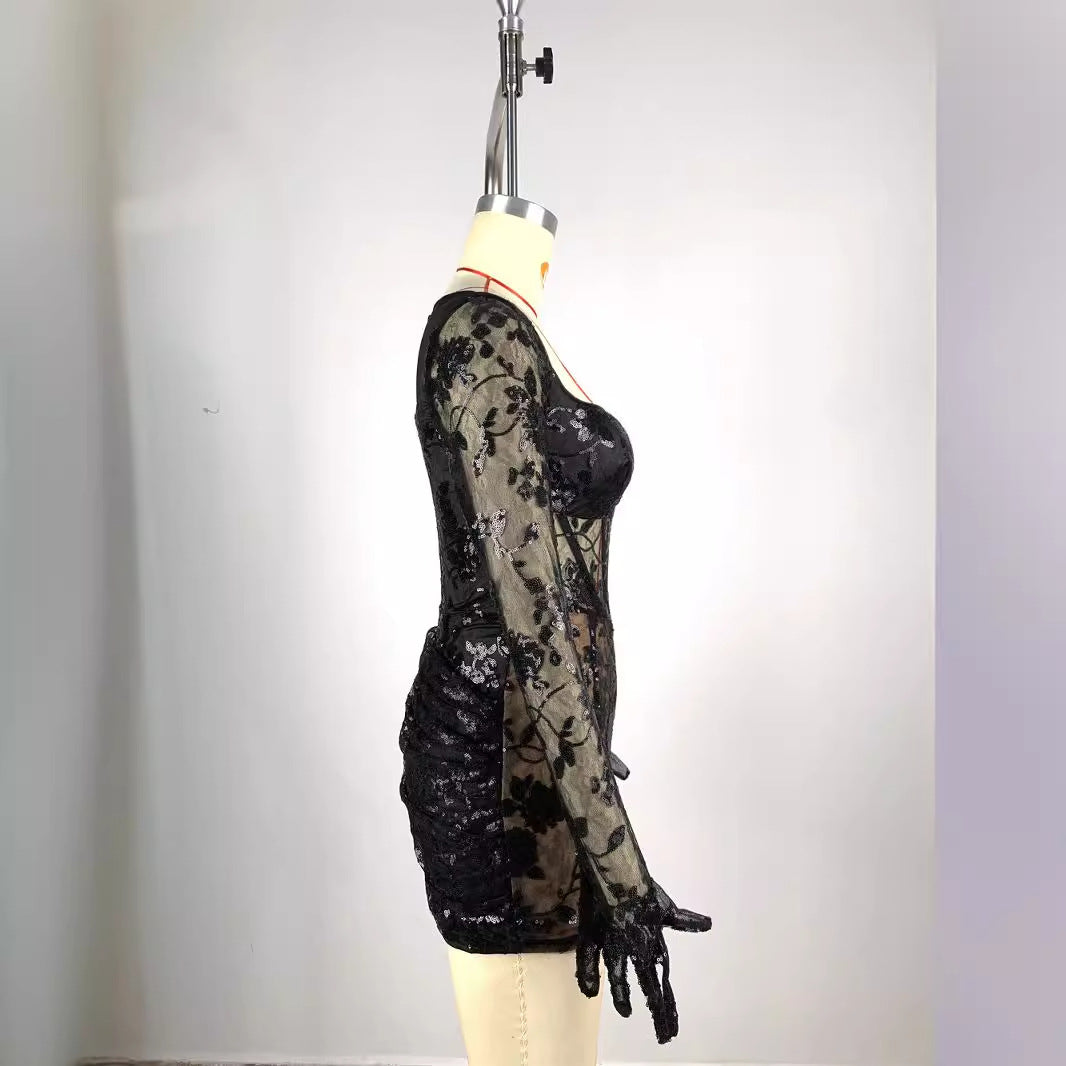 Black Lace Dress IV