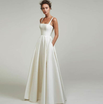 White Satin Dress V