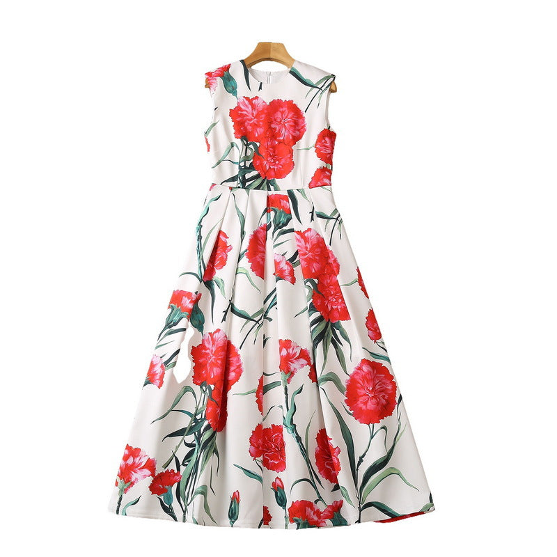 White Pleated Dress
