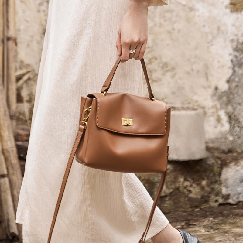 Leather Shoulder Bag IX