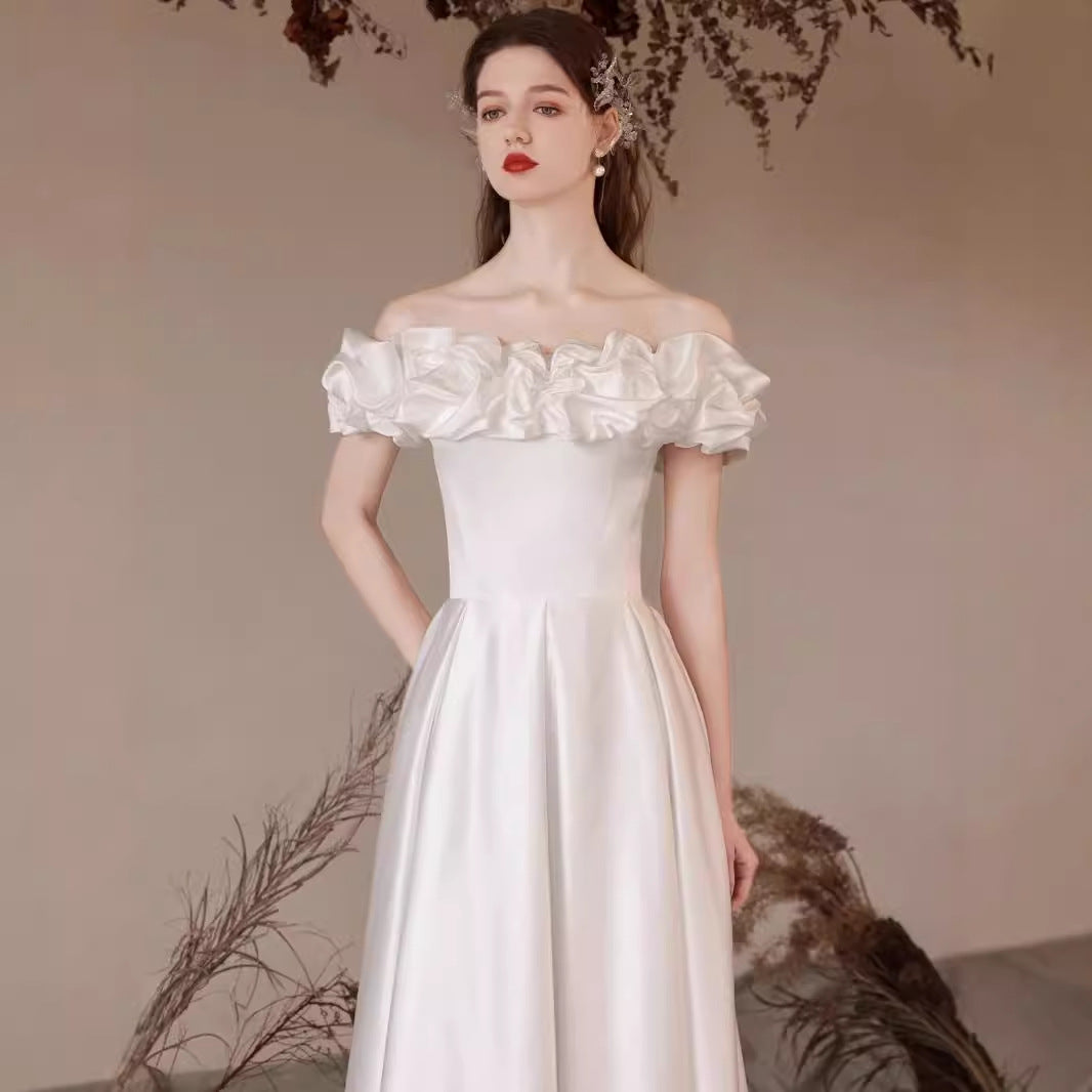 White Satin Dress III