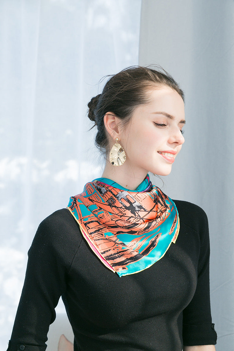 Blue Scarf II