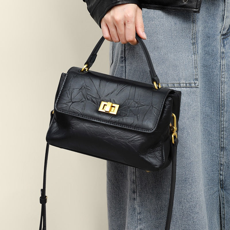 Leather Crossbody Bag 496