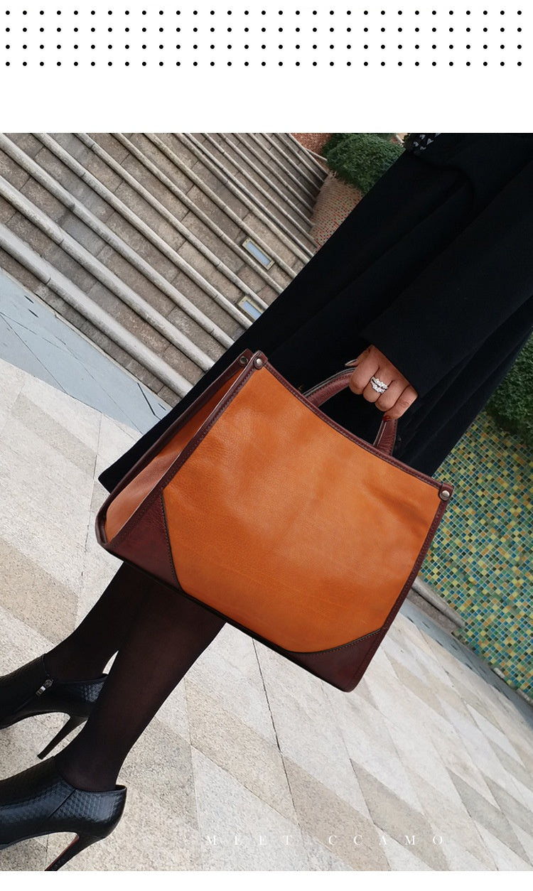 Leather Shoulder Bag 8073