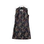 Gold Jacquard Dress