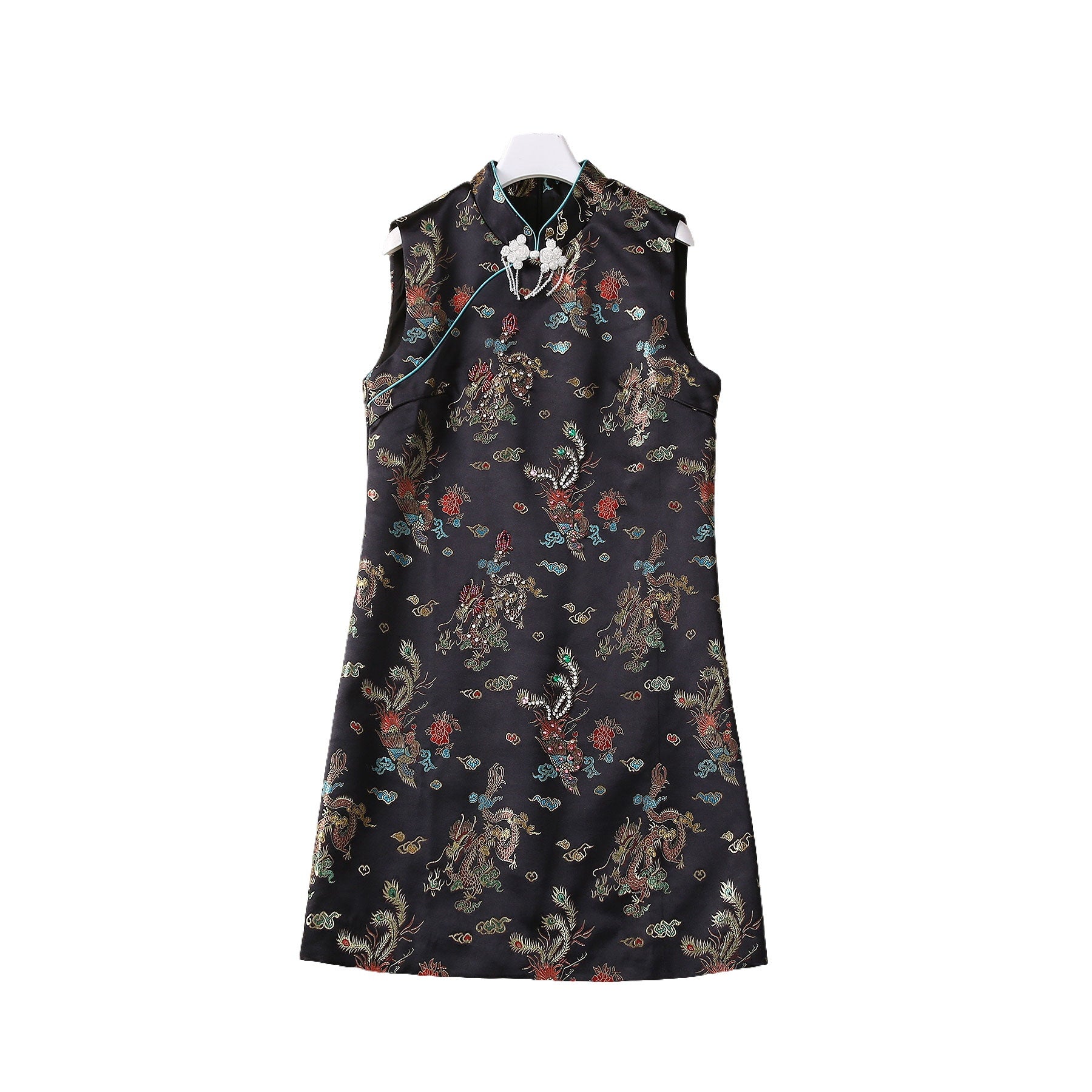 Gold Jacquard Dress