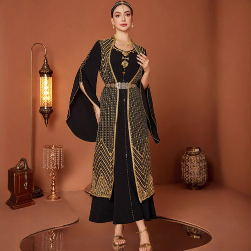 Black Embroidered Dress