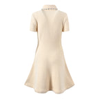 Ivory Short Sleeve Dress