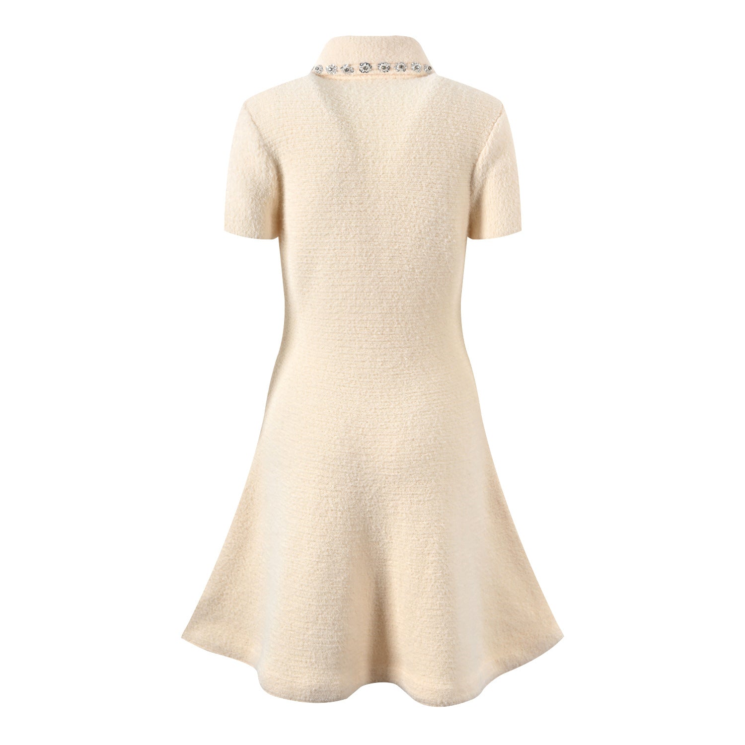 Ivory Short Sleeve Dress