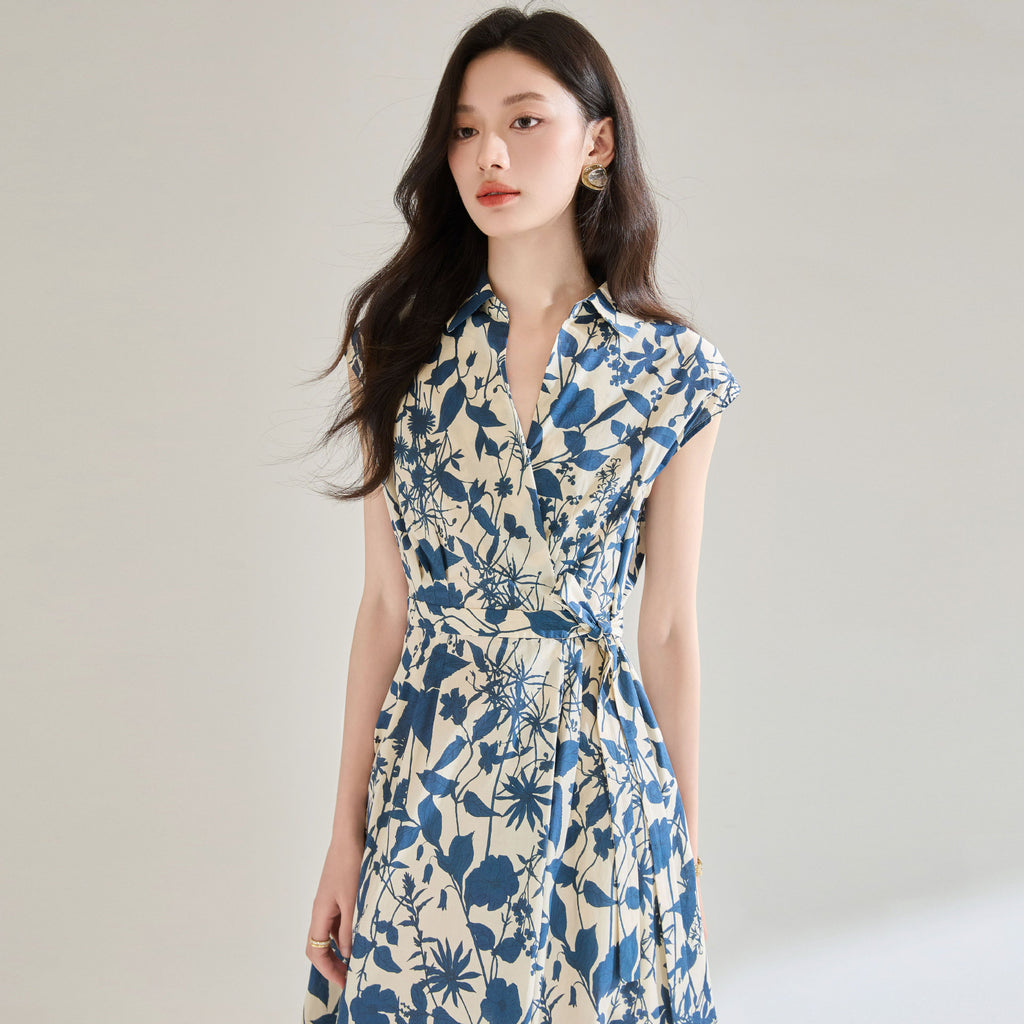 White Printed Dress