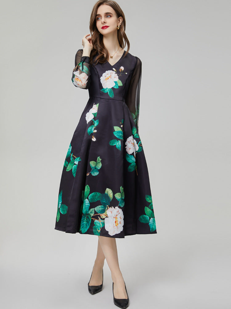 Black Printed Dress II