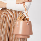 Leather Bucket Bag IV