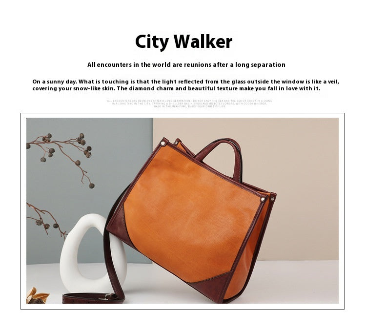 Leather Shoulder Bag 8073