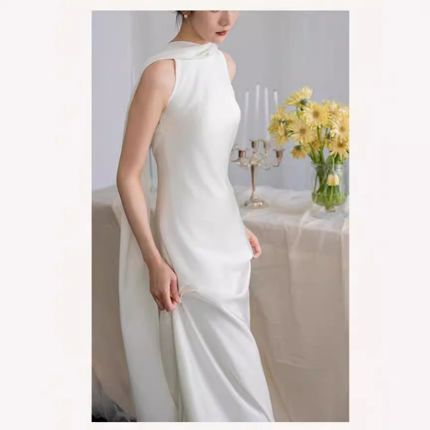White Satin Dress II