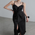 Black Pleating Dress
