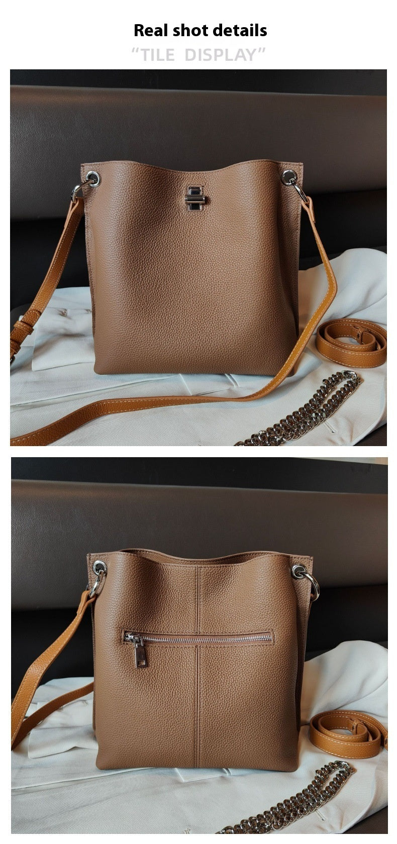 Leather Shoulder Bag 8924