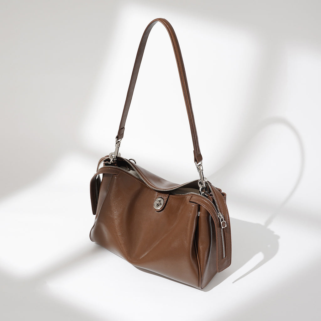Leather Shoulder Bag V