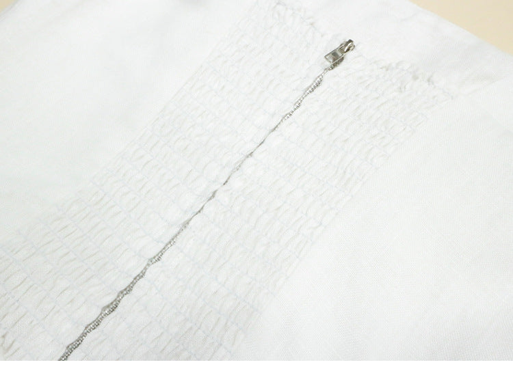 White Linen Dress